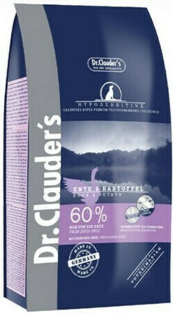 Dr.Clauder's Hyposensitive Grain Free 3.5kg Dry Food Grain-Free for Adult Dogs with Duck and Potatoes