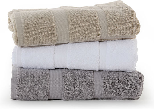 Nef-Nef Homeware Badematte Baumwolle Rechteckig Life 030607 Grey 50x70cm