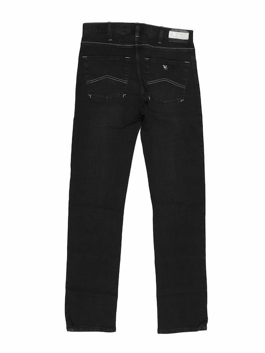 Armani Jeans Pantaloni de Bărbați din Jean în Croială Normală Negru