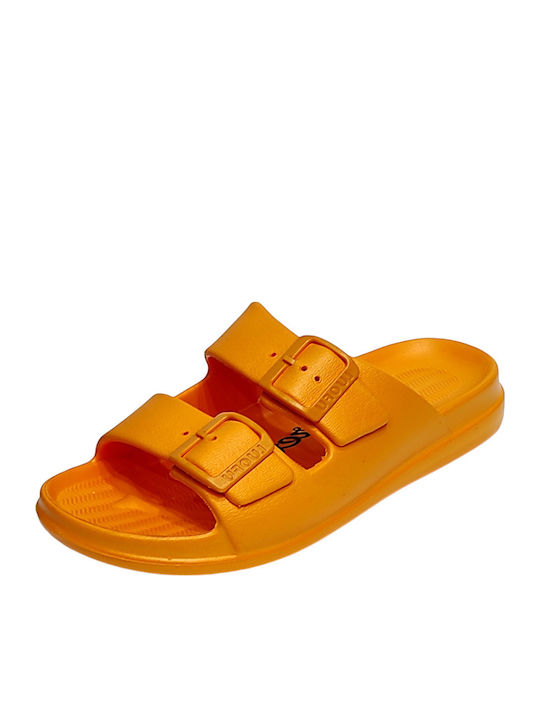 Women's Flip Flops in Orange Style