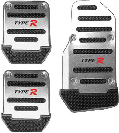 Auto Gs TR-2417 Σετ Πεταλιέρες Αυτοκινήτου Universal Μαύρες 3τμχ