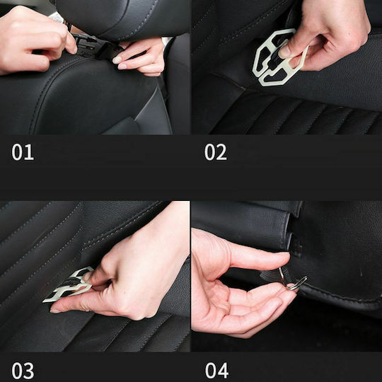 Hurtel Car Back Seat Organizer Μαύρο