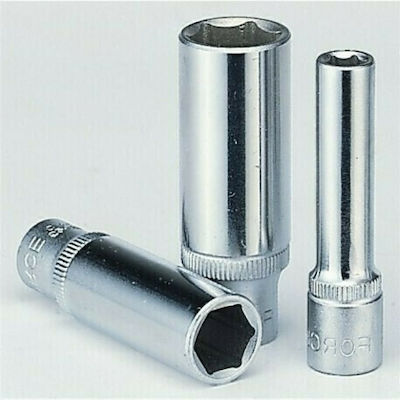 Force Socket Hex Long with Square Drive 3/8" Diameter 6mm