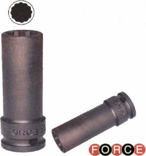 Force Socket Pneumatic Phillips Long with Square Drive 1/2" Diameter 24mm