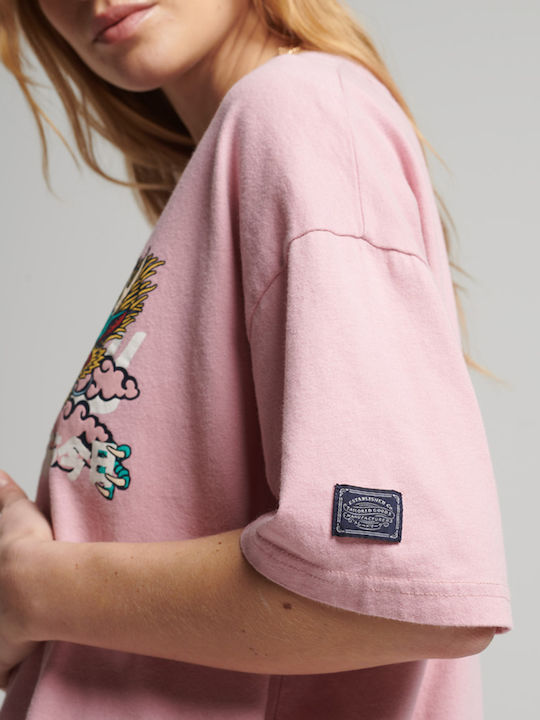 Vintage Vl Narrative Women's T-shirt Pink