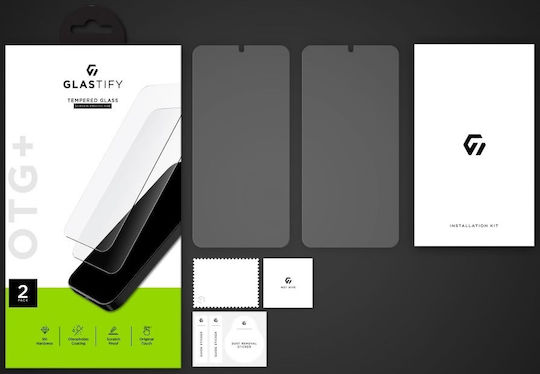 Glastify OTG+ Закалено стъкло 2бр (Galaxy S22+ 5G)