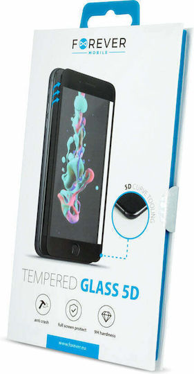 Forever 5D Full Face Tempered Glass Negru (Redmi Note 10 5G / Poco M3 Pro)