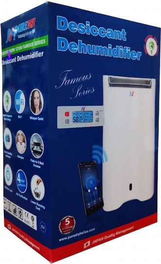Puredry PDDW 12100 Famous Dehumidifier Zeolite with Ionizer and Wi-Fi 12lt