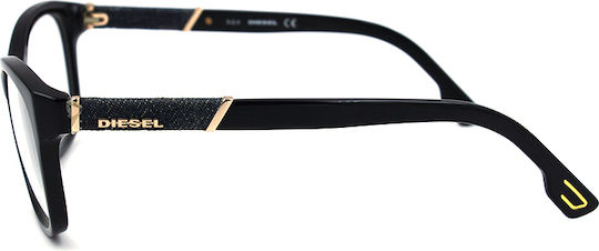 Diesel Rame Ochelari Pentru Femei Din Acetat Negru DL5085-001