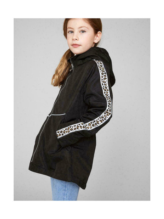 Name It Kids Parka Long Hooded Black