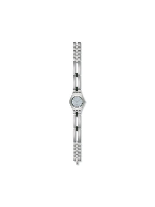 Swatch Silver Waistline Μεταλλικό Μπρασελέ Ασημί 12mm