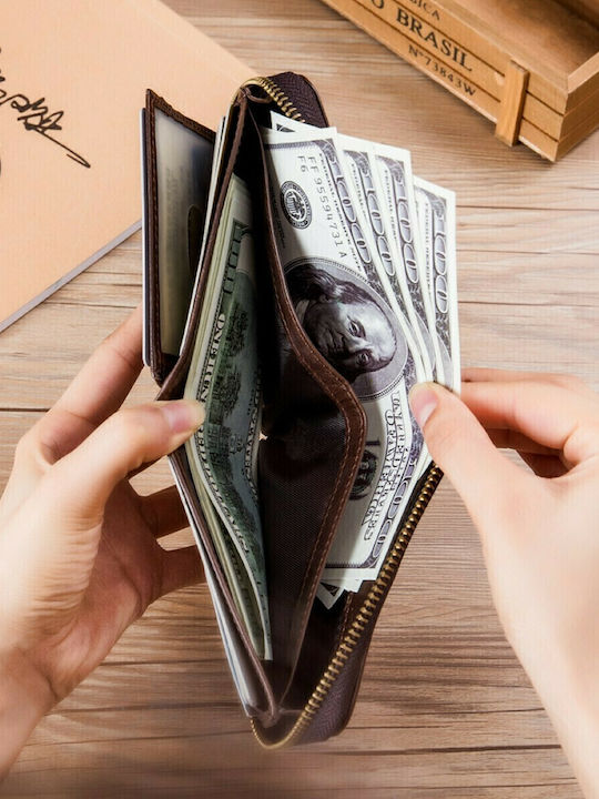 Leather Men's Wallet with RFID Black