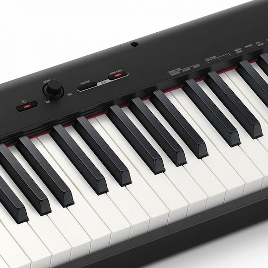 Casio Electric Stage Piano CDP-S110 With Stand And Power Supply Set with 88 Weighted Keys Built-in Speakers and Connection with Headphones and Computer Black