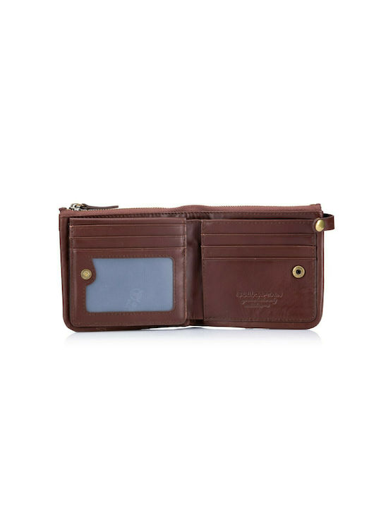 Bull Captain -H Men's Leather Wallet with RFID Brown