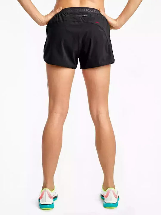 Saucony Outpace 2.5 Split Women's Sporty Shorts Black