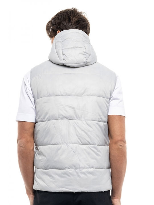 Biston Men's Sleeveless Puffer Jacket Light Grey