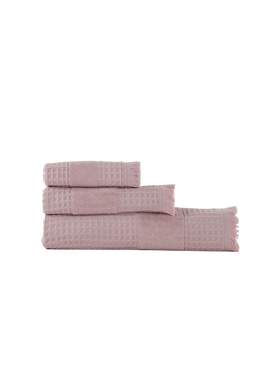 Nef-Nef Homeware Facecloth Touch 030593 50x90cm. Mauve Weight 330gr/m²