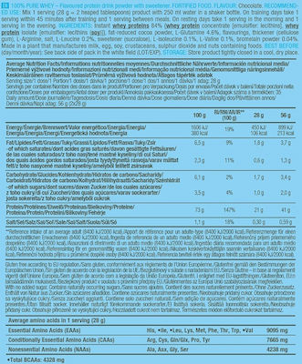 Biotech USA 100% Pure Whey with Concentrate, Isolate, Glutamine & BCAAs Proteină din Zer Fără gluten cu Aromă de Biscuit negru 1kg