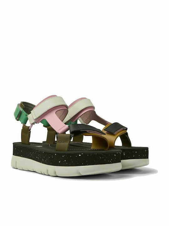 Oruga Up Δερμάτινα Γυναικεία Σανδάλια Sporty Flatforms