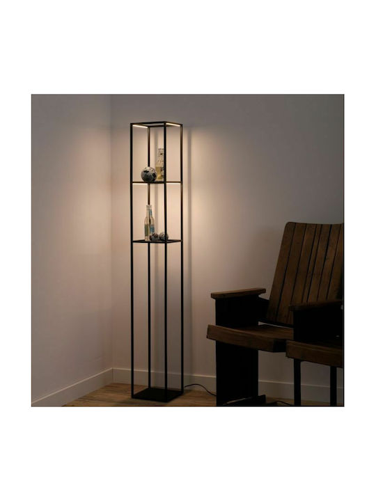 Paul Neuhaus Contura LED Floor Lamp H140xW20cm. with Warm White Light Black