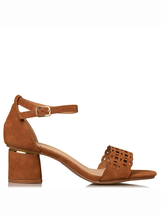 Envie Shoes Women's Sandals with Ankle Strap Camel