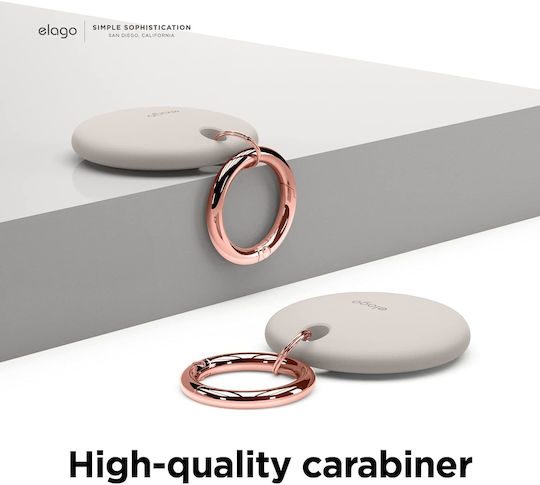 Elago Basic Θήκη Μπρελόκ Σιλικόνης για AirTag Stone