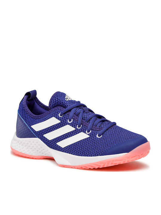 adidas Courtflash Женски Тенис обувки Всички съдилища Legacy Indigo / Cloud White / Acid Red adidas Courtflash Женски Тенис обувки Всички съдилища Legacy Indigo / Cloud White / Acid Red