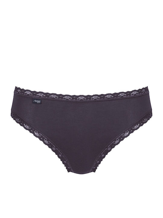 24/7 Βαμβακερά Women's Slip 3Pack with Lace White/Navy/Ciel