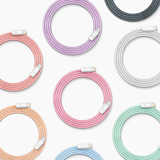 Baseus Dynamic Braided USB-C to Lightning Cable 20W Gray 2m (CALD000116)
