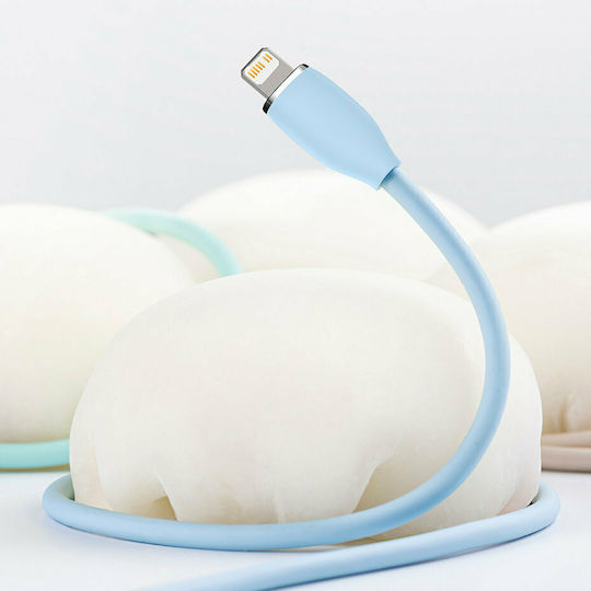 Baseus Jelly Liquid Silica Gel USB-C to Lightning Cable 20W Μαύρο 1.2m (CAGD020001)