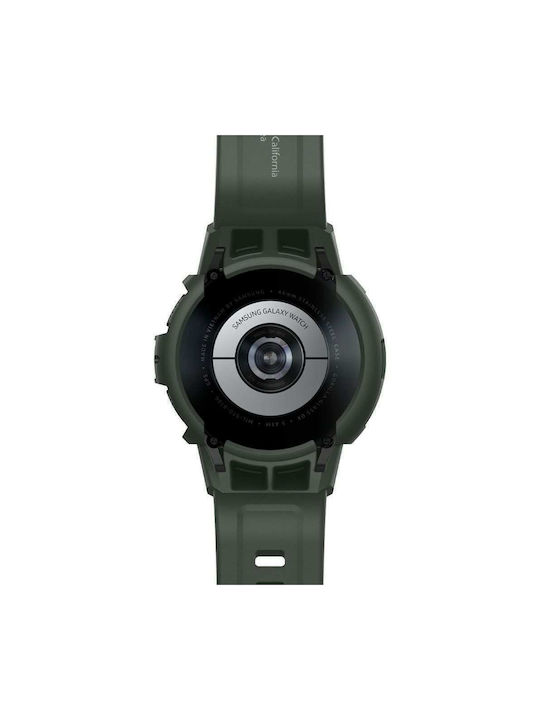 Spigen Rugged Armor Pro Silicone Case Military Green for Galaxy Watch 4 Classic 46mm