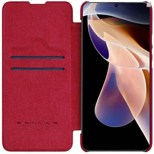 Nillkin Qin Book Δερματίνης Κόκκινο (Redmi Note 11 Pro+ 5G)