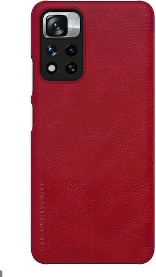 Nillkin Qin Book Δερματίνης Κόκκινο (Redmi Note 11 Pro+ 5G)