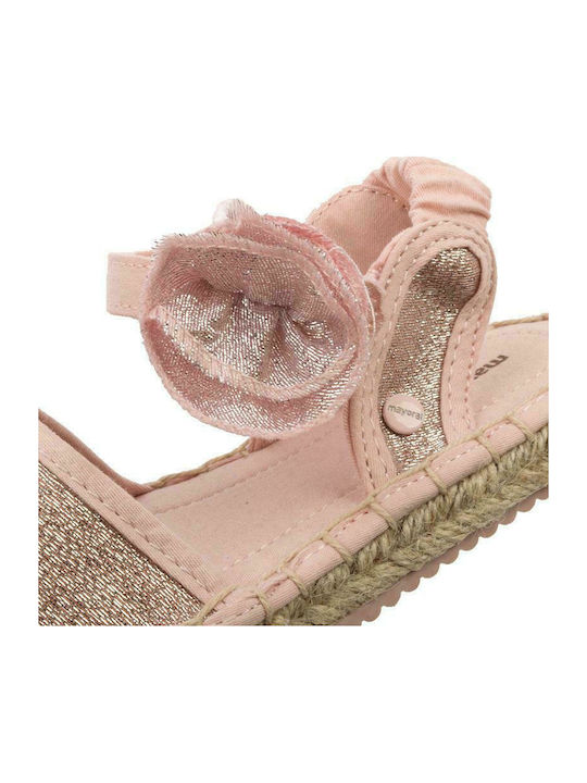 Kids Espradrilles with Hoop & Loop Closure Pink