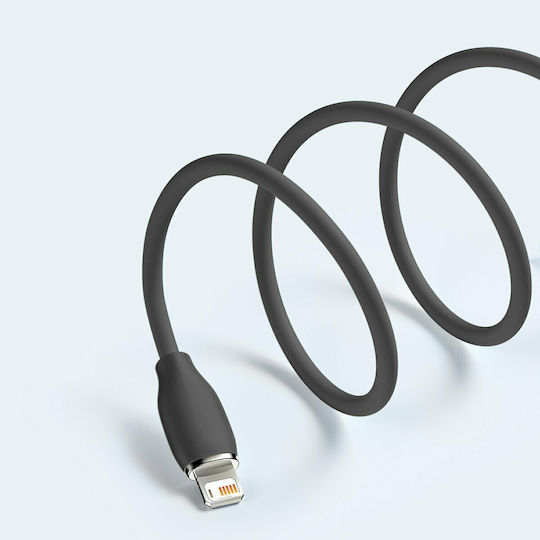Baseus Jelly Liquid Silica Gel USB to Lightning Cable Μαύρο 2m (CAGD000101)