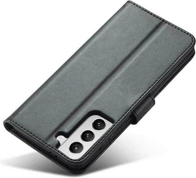 Hurtel Magnet Elegant Synthetic Leather Wallet Black (Galaxy S22+ 5G)