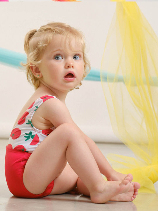 Agatha Ruiz De La Prada Детски Бански Една част Червен