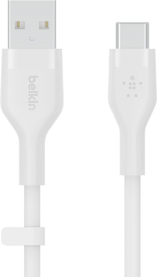 Belkin Flex USB 2.0 Cable USB-C male - USB-A 15W Λευκό 2m CAB008bt2MWH