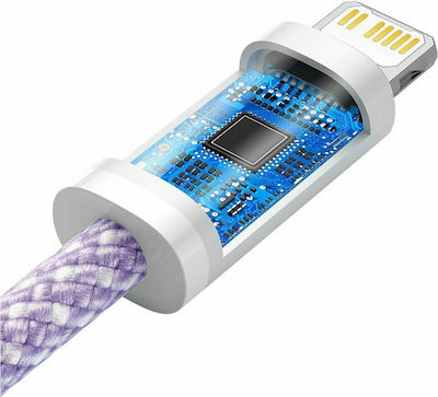 Baseus Dynamic Împletit USB-C la Cablu Lightning 20W Violet 1m (CALD000005)