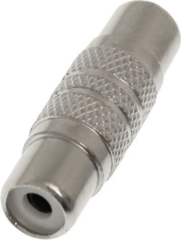 Μετατροπέας RCA female σε RCA female Ασημί 1τμχ CK2506