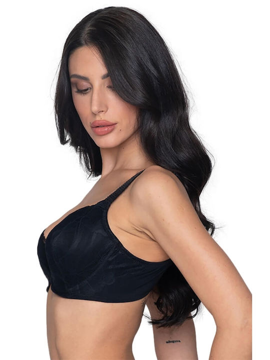 Melody Balconette Balconette Bra with Light Padding Black