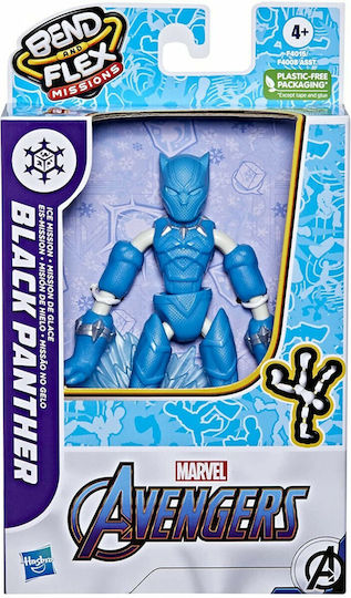 Action-Figur Black Panther Ice Mission Marvel Avengers Schwarzer Panther für 4+ Jahre Jahre