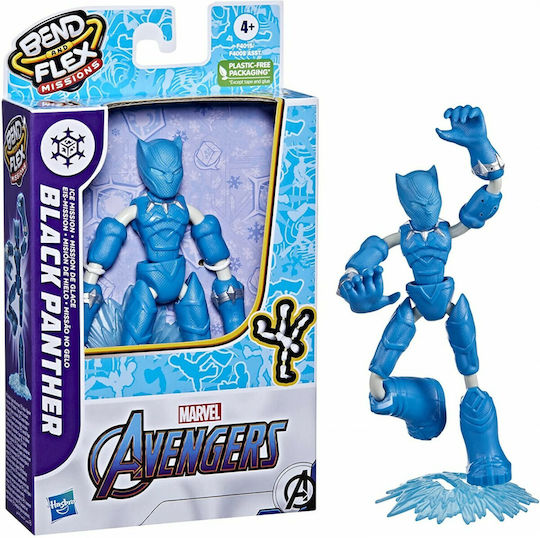 Action-Figur Black Panther Ice Mission Marvel Avengers Schwarzer Panther für 4+ Jahre Jahre