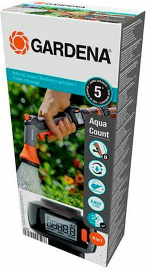 Gardena AquaCount Пистолет За Вода С 2 Функции С Брояч