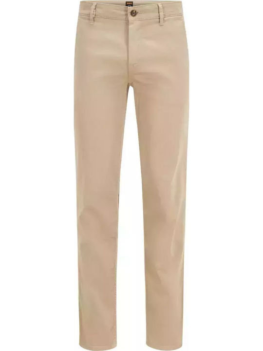 Schino-slim D Trousers Chino Elastic in Slim Fit Beige