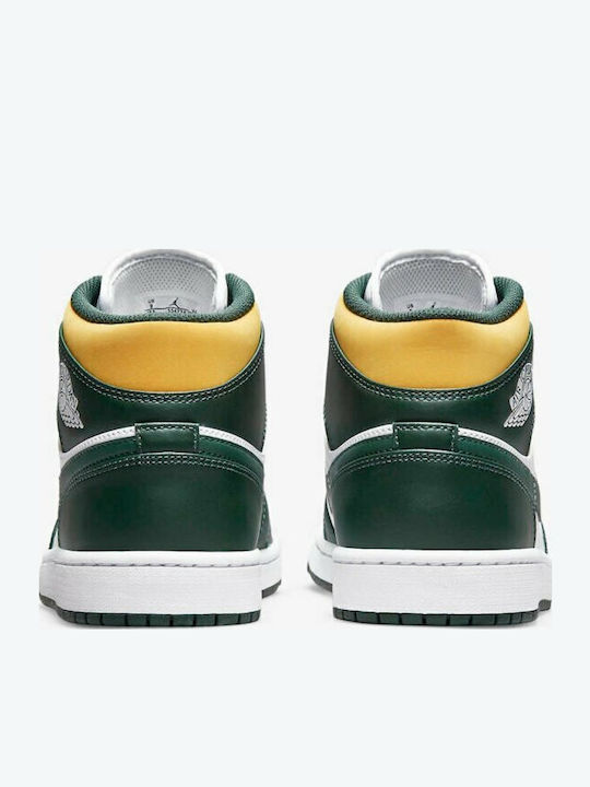 Air  1 Herren Stiefel Noble Green / Pollen / White