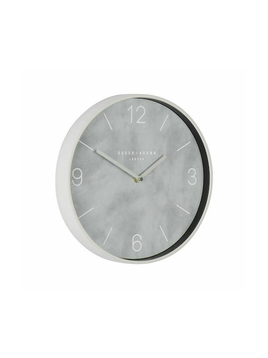 Iliadis Wall Clock Plastic Grey Ø30cm