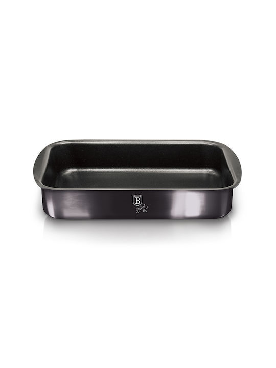 Berlinger Haus Metallic Line Baking Pan Rectangular Aluminum with Non-stick Coating Dark Grey Collection 28.5x40cm