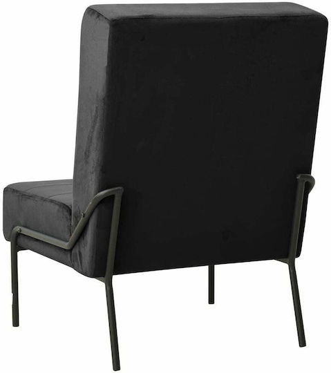 Sessel Samt Black 65x79x87cm