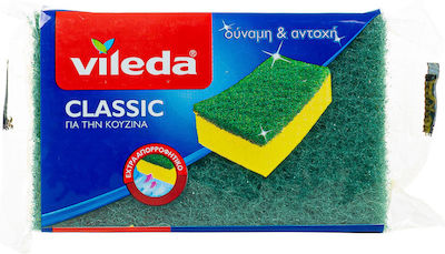 Vileda Kitchen Sponge for Dishes Yellow Classic